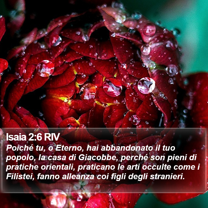 Isaia 2:6 RIV Bible Study