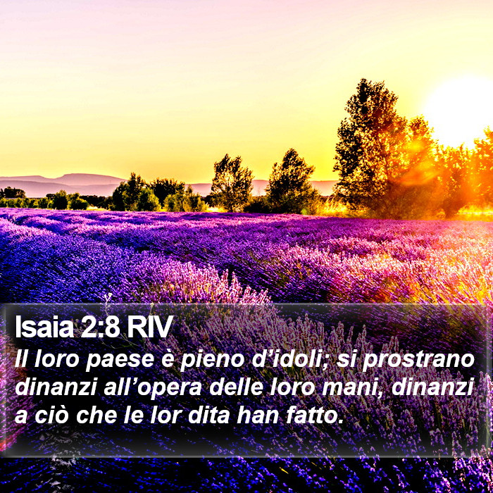 Isaia 2:8 RIV Bible Study