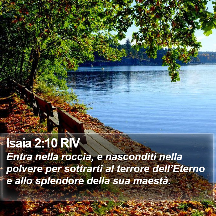 Isaia 2:10 RIV Bible Study