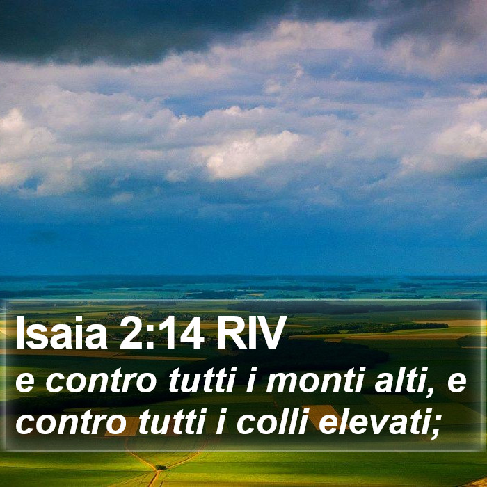 Isaia 2:14 RIV Bible Study