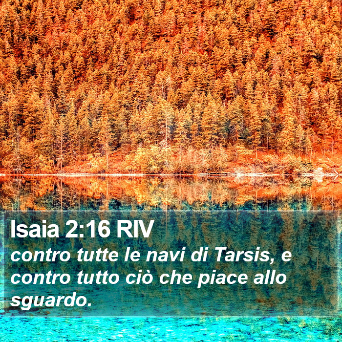 Isaia 2:16 RIV Bible Study