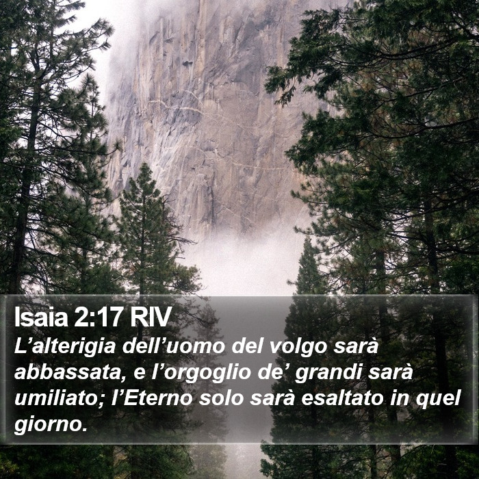 Isaia 2:17 RIV Bible Study