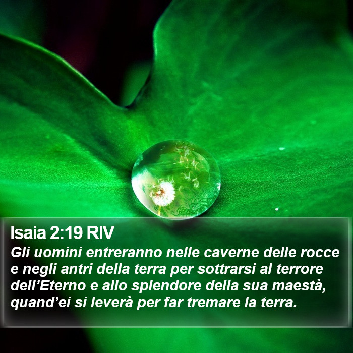 Isaia 2:19 RIV Bible Study