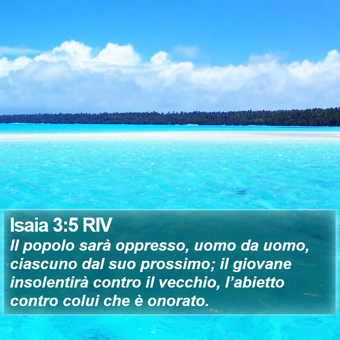 Isaia 3:5 RIV Bible Study