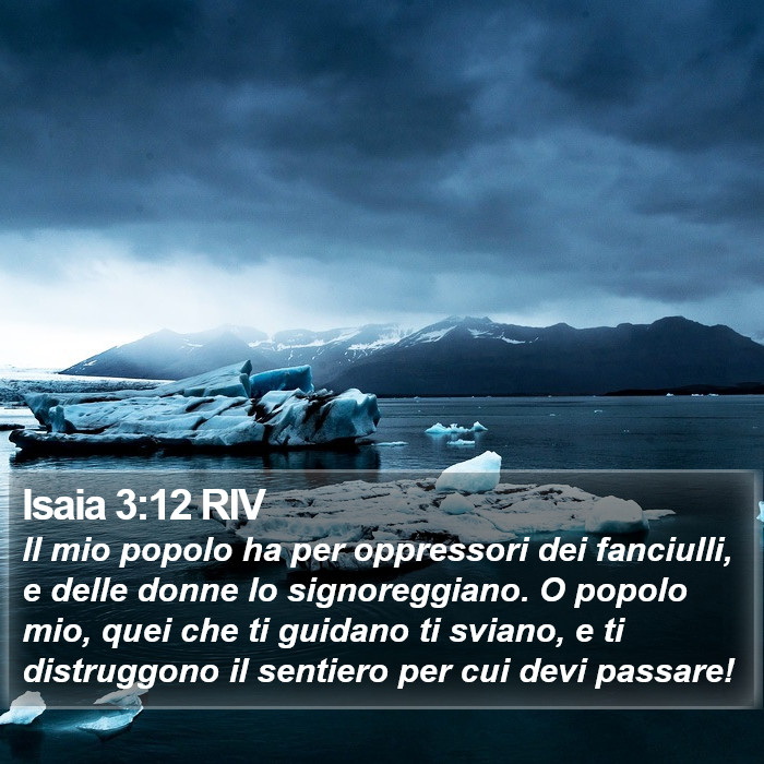 Isaia 3:12 RIV Bible Study