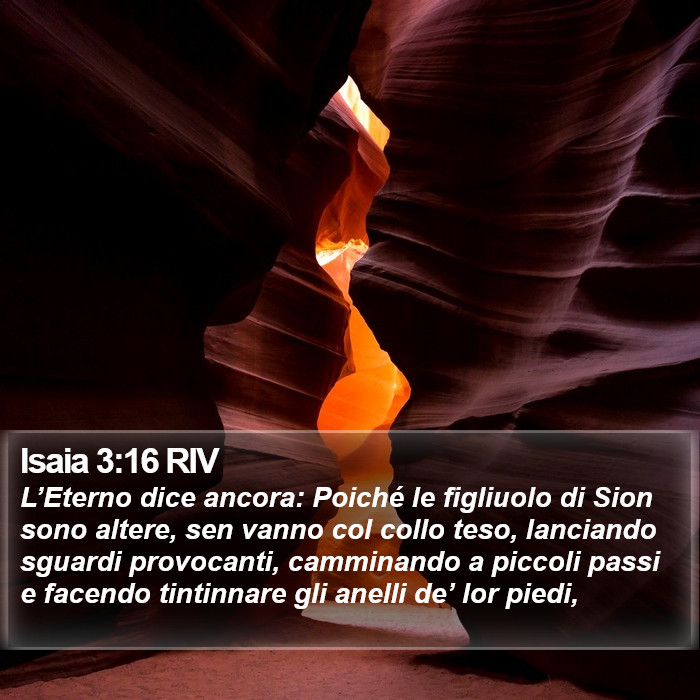 Isaia 3:16 RIV Bible Study