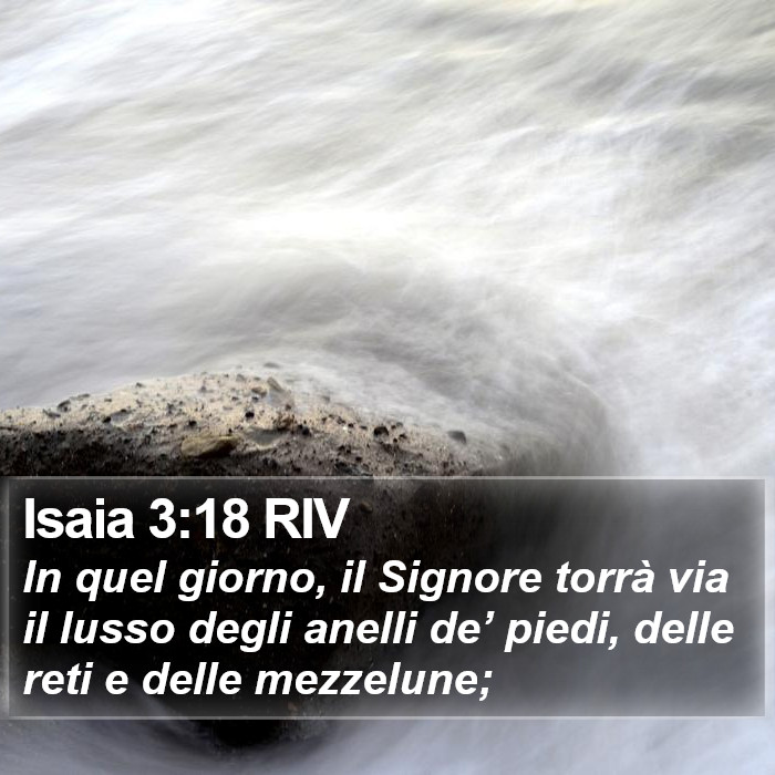 Isaia 3:18 RIV Bible Study