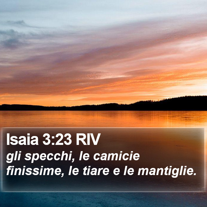 Isaia 3:23 RIV Bible Study