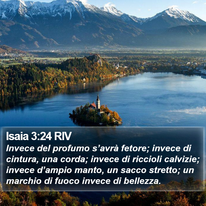 Isaia 3:24 RIV Bible Study