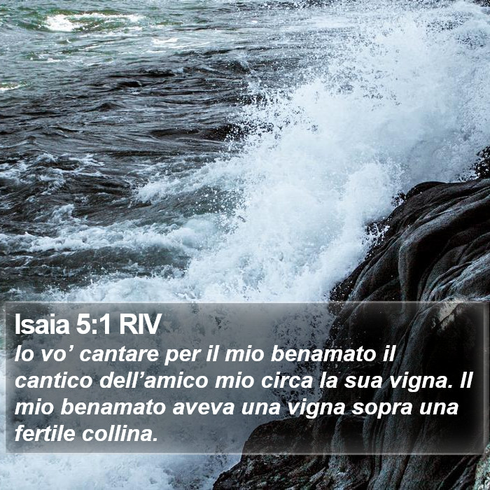 Isaia 5:1 RIV Bible Study