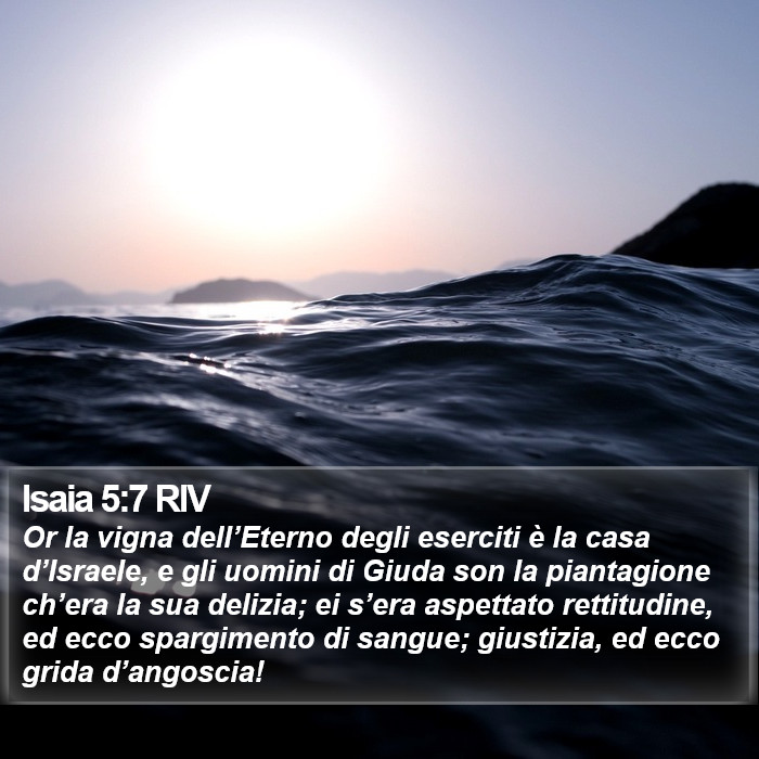 Isaia 5:7 RIV Bible Study