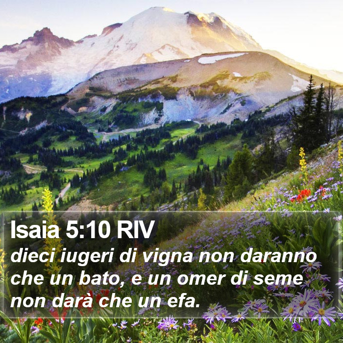 Isaia 5:10 RIV Bible Study