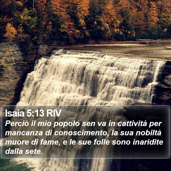 Isaia 5:13 RIV Bible Study