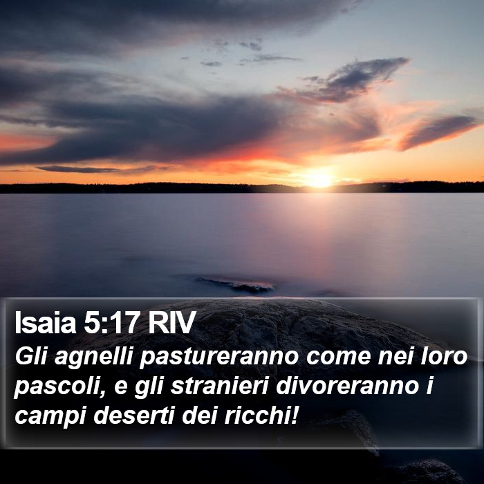 Isaia 5:17 RIV Bible Study