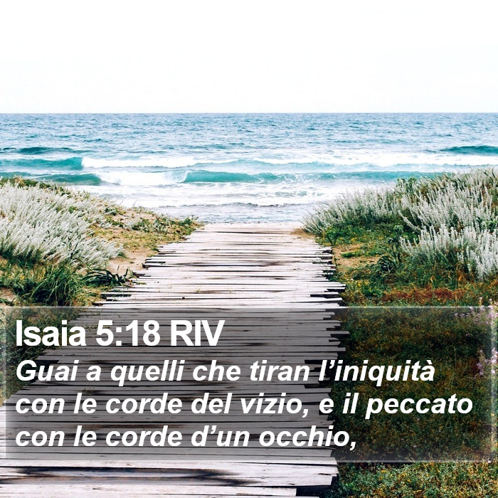 Isaia 5:18 RIV Bible Study