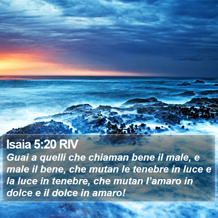 Isaia 5:20 RIV Bible Study