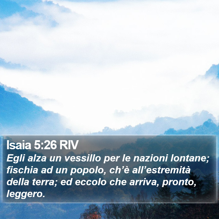Isaia 5:26 RIV Bible Study