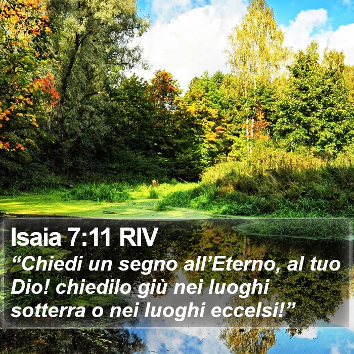 Isaia 7:11 RIV Bible Study