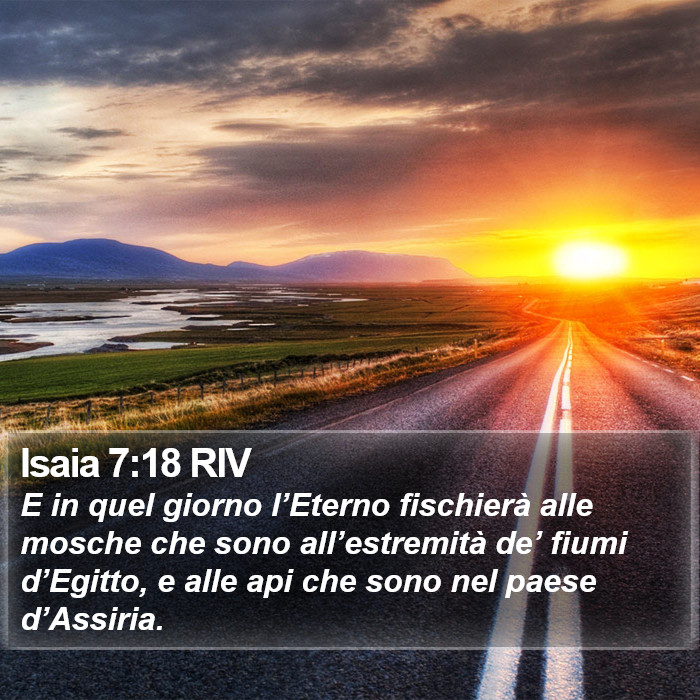 Isaia 7:18 RIV Bible Study