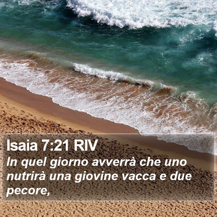 Isaia 7:21 RIV Bible Study
