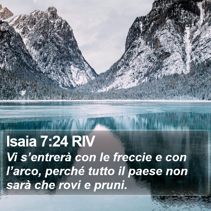 Isaia 7:24 RIV Bible Study