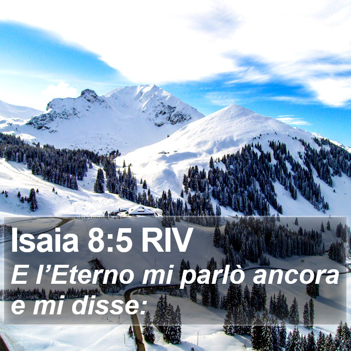 Isaia 8:5 RIV Bible Study