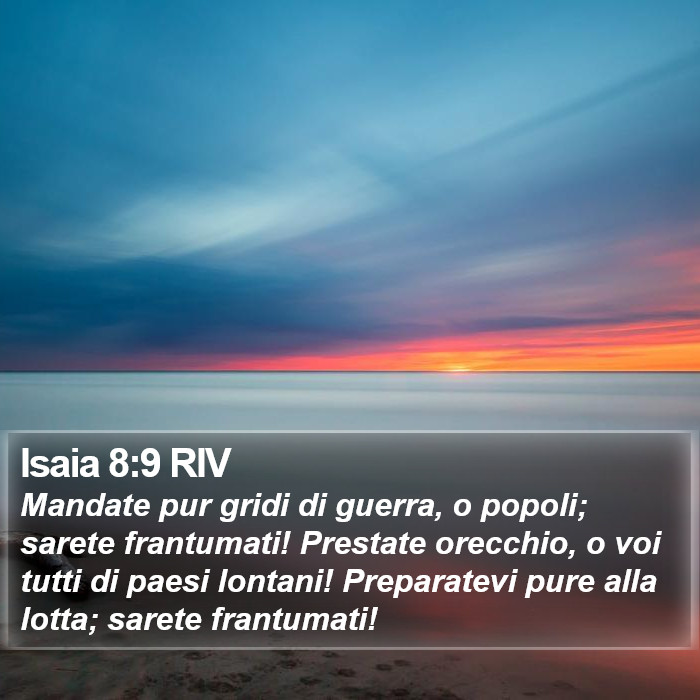 Isaia 8:9 RIV Bible Study