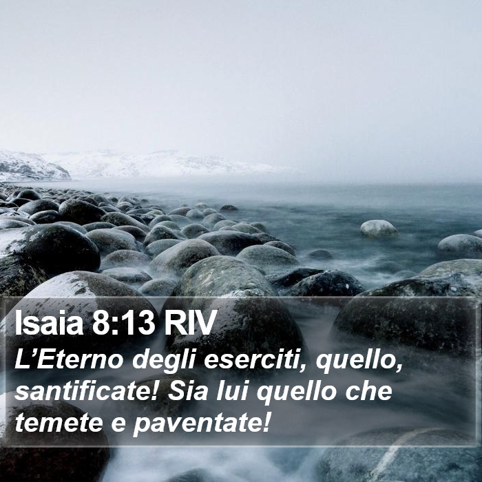 Isaia 8:13 RIV Bible Study