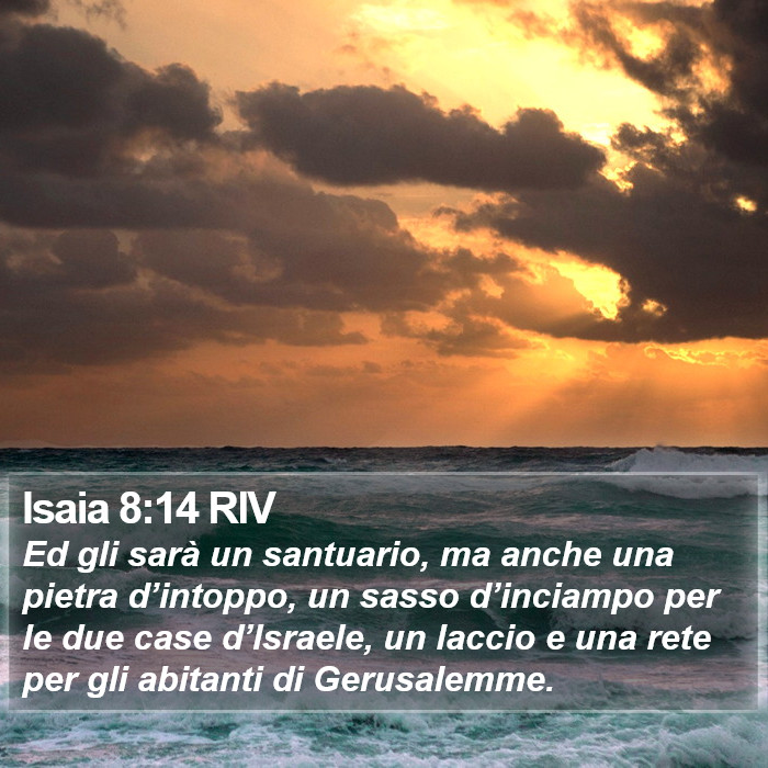 Isaia 8:14 RIV Bible Study