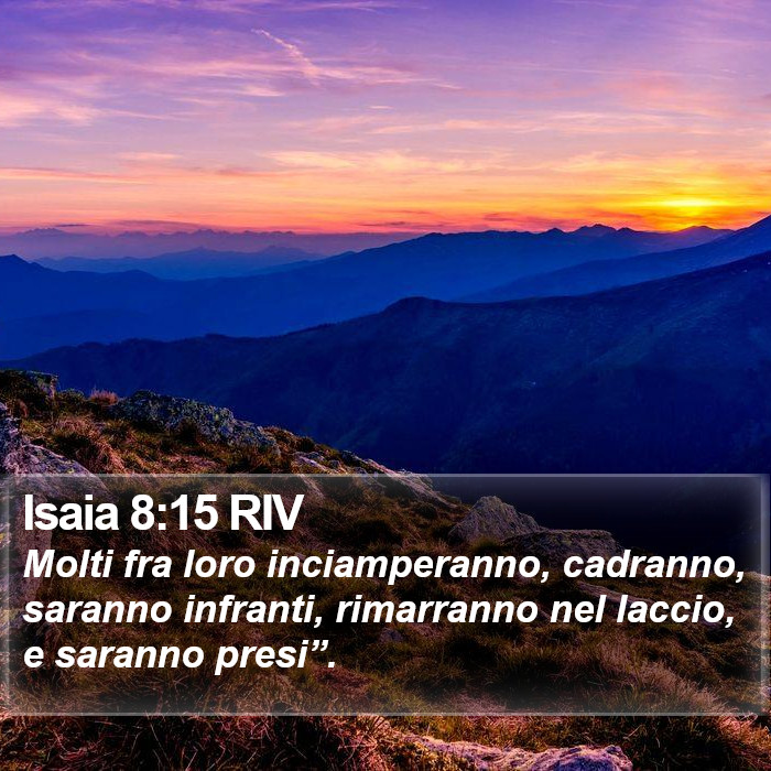 Isaia 8:15 RIV Bible Study
