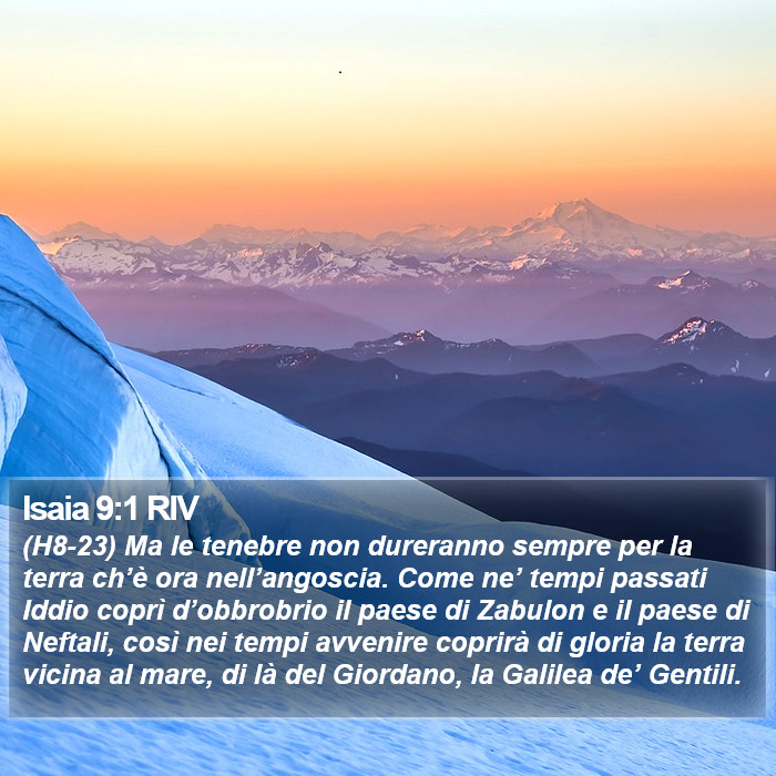 Isaia 9:1 RIV Bible Study