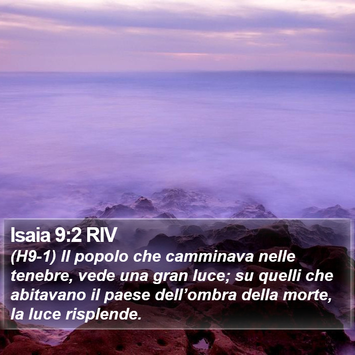 Isaia 9:2 RIV Bible Study