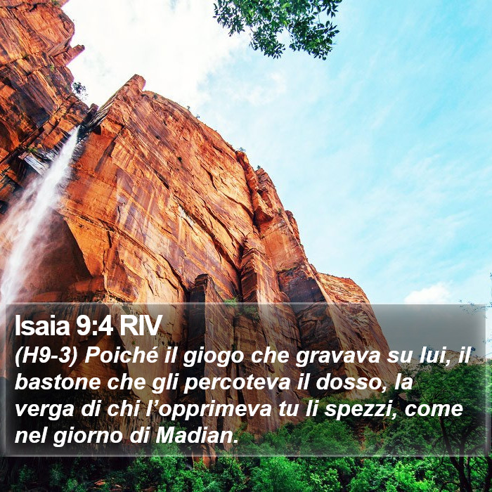 Isaia 9:4 RIV Bible Study