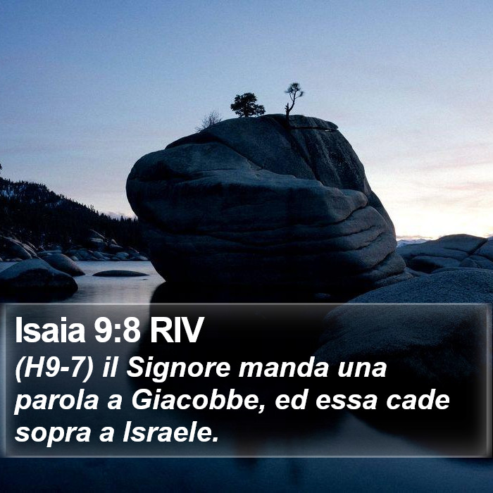 Isaia 9:8 RIV Bible Study