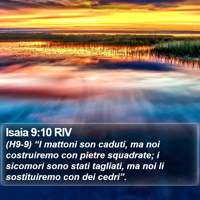 Isaia 9:10 RIV Bible Study