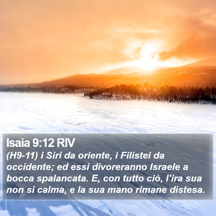 Isaia 9:12 RIV Bible Study