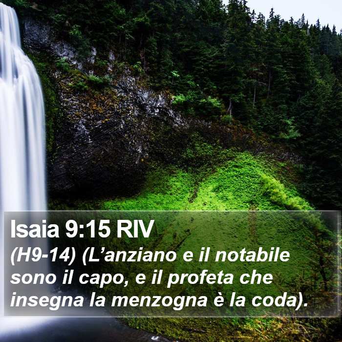 Isaia 9:15 RIV Bible Study
