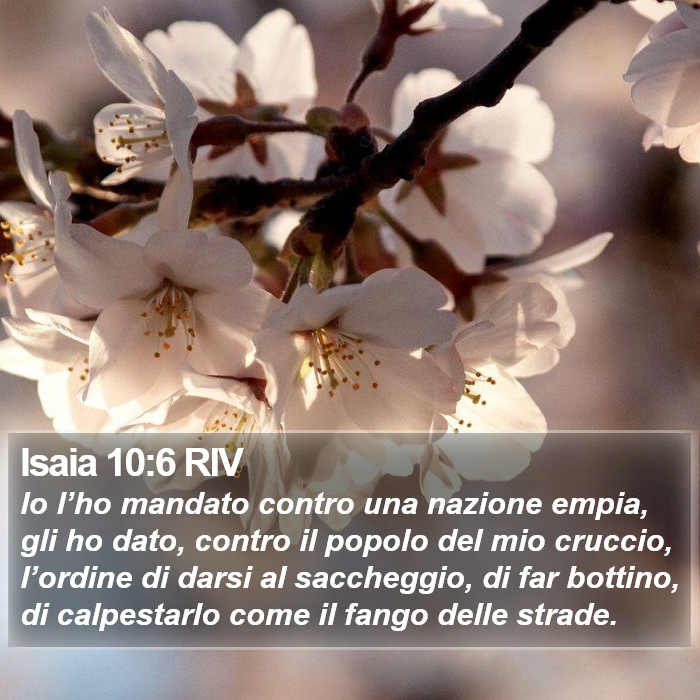 Isaia 10:6 RIV Bible Study