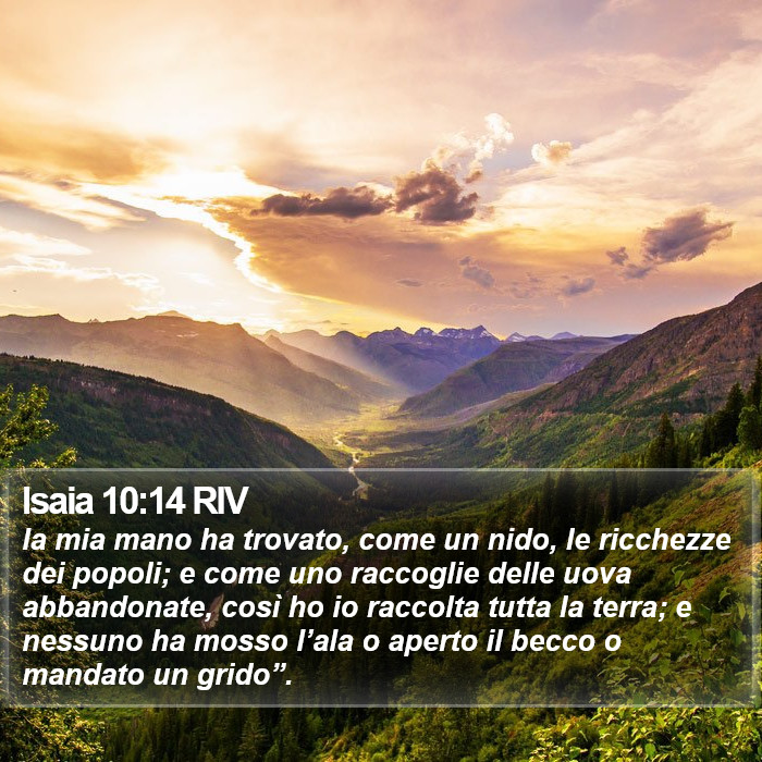 Isaia 10:14 RIV Bible Study