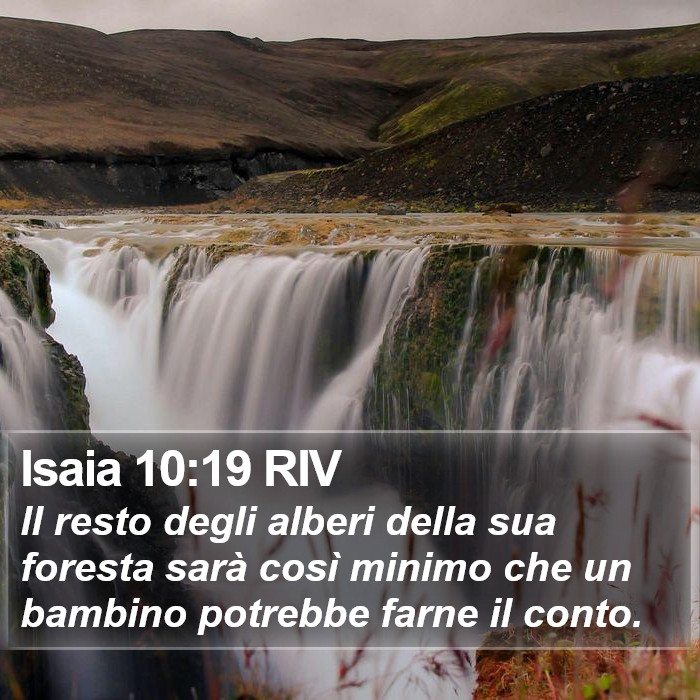 Isaia 10:19 RIV Bible Study