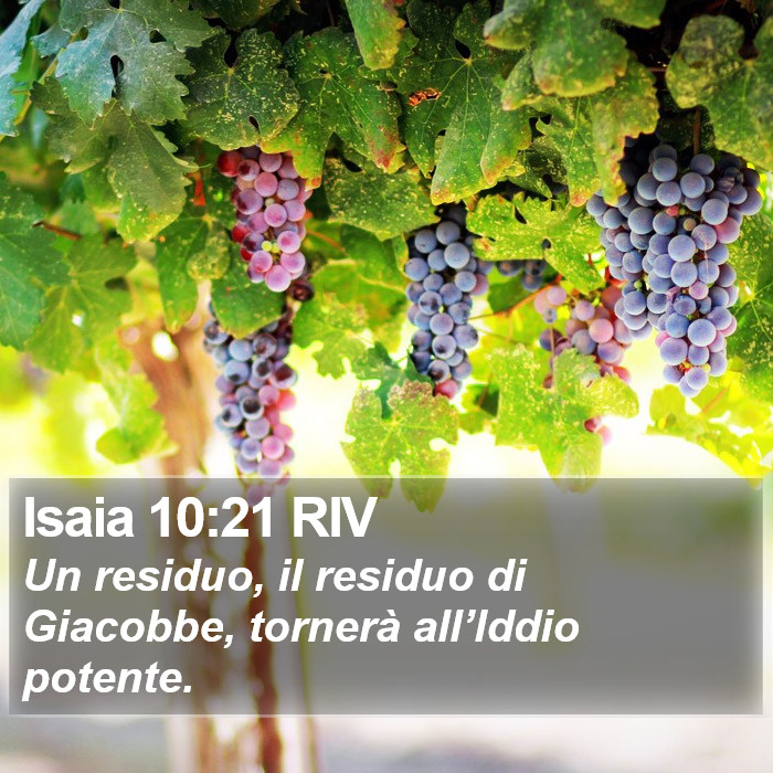 Isaia 10:21 RIV Bible Study