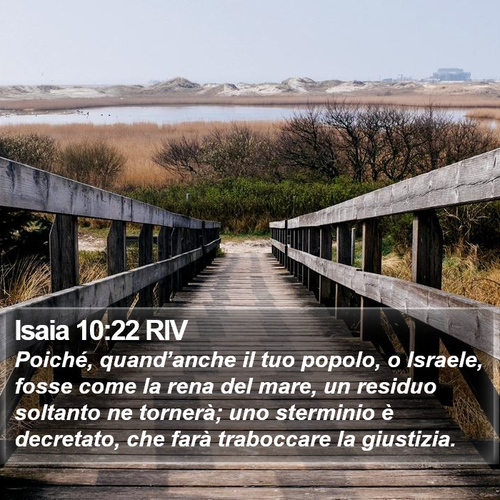 Isaia 10:22 RIV Bible Study