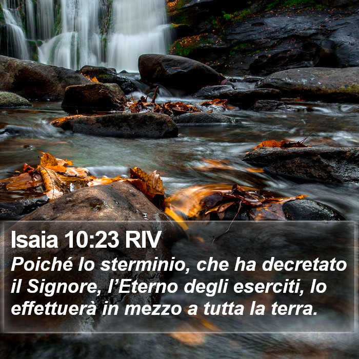 Isaia 10:23 RIV Bible Study