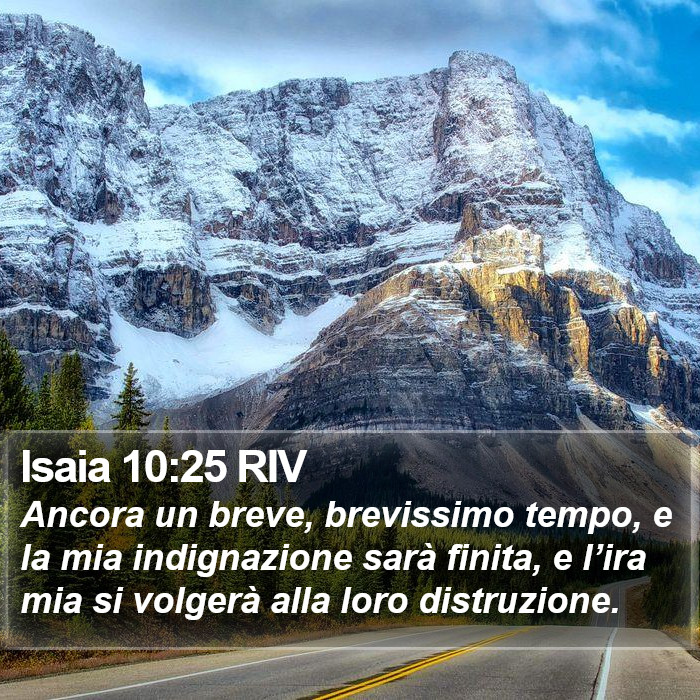 Isaia 10:25 RIV Bible Study