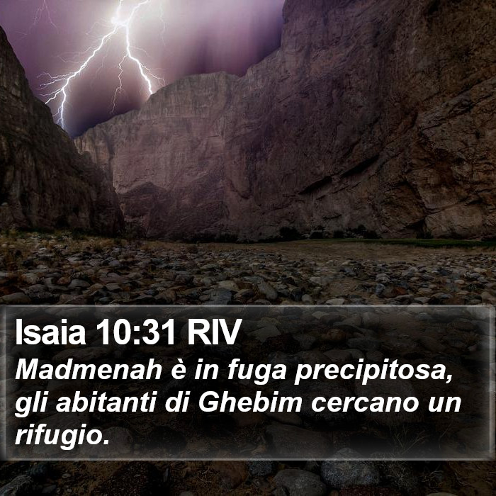 Isaia 10:31 RIV Bible Study