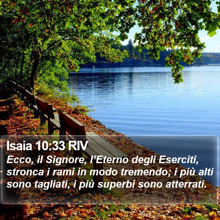 Isaia 10:33 RIV Bible Study