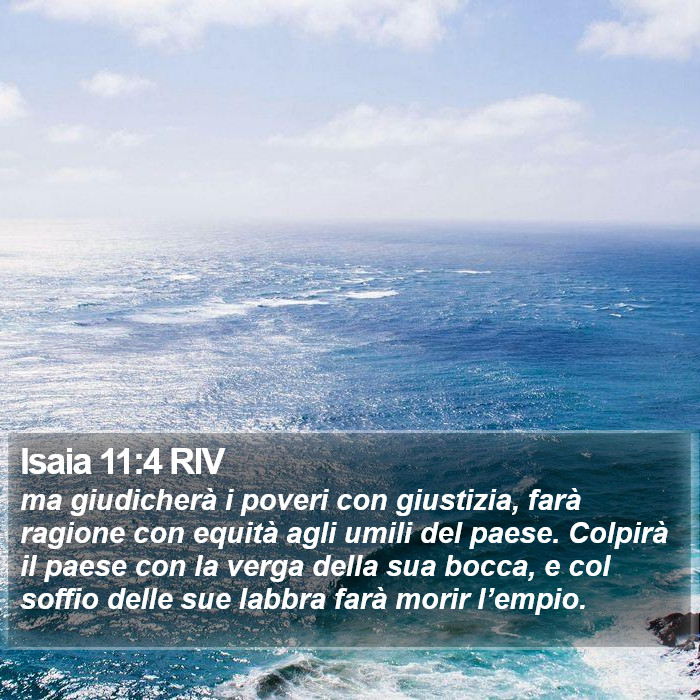 Isaia 11:4 RIV Bible Study