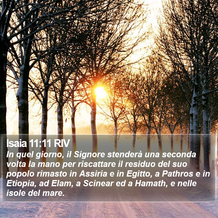 Isaia 11:11 RIV Bible Study