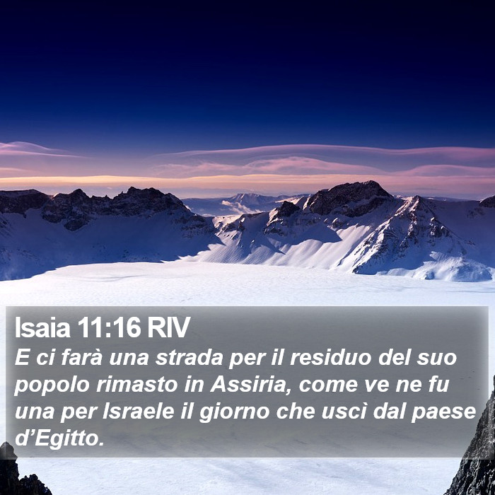 Isaia 11:16 RIV Bible Study