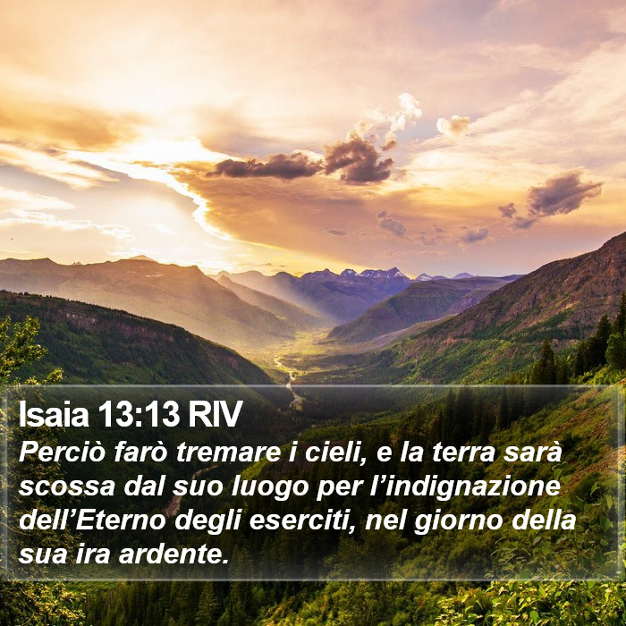 Isaia 13:13 RIV Bible Study